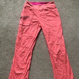 Coral Scrub Pants
